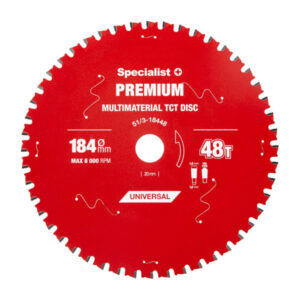 Saeketas 184x48Tx20/16mm, Multimaterial PREMIUM, SPECIALIST+ 51/3-