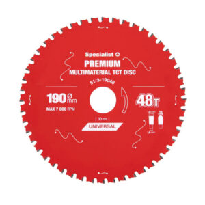 Saeketas 190x48Tx30mm, Multimaterial PREMIUM, SPECIALIST+ 51/3-19048