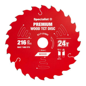 Saeketas 216x24Tx30mm, Wood PREMIUM, SPECIALIST+ 51/7-21624